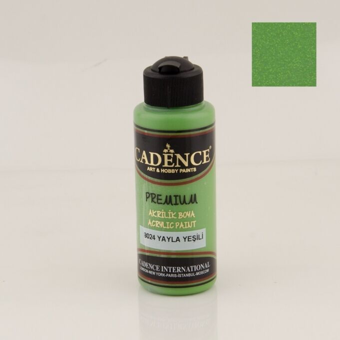 Cadence Premium Akrilik Boya 8024 Yayla Yeşili 120 Ml