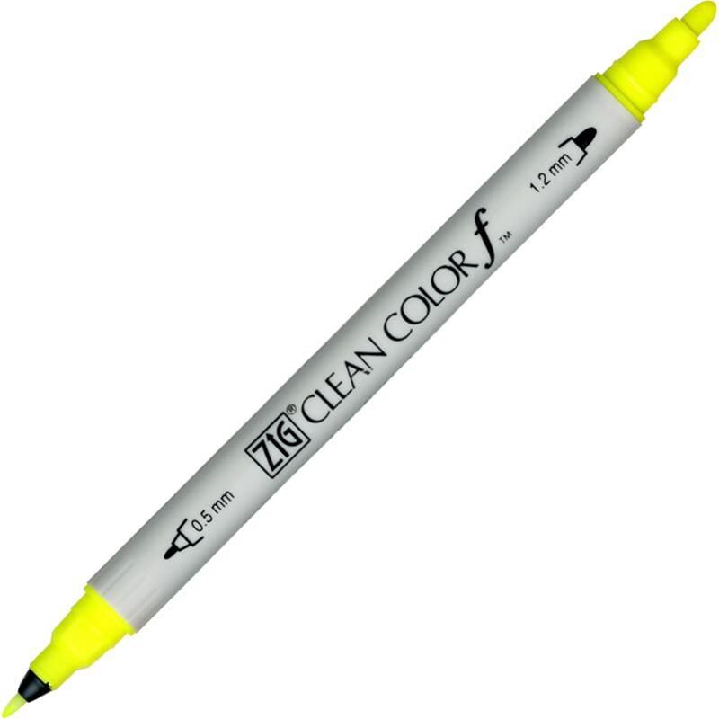 Zig Clean Color F Tcs-6000T 001 Fl Yellow