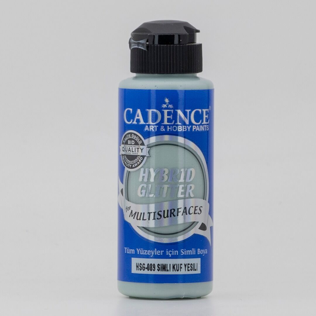 Cadence Hybrid Akrilik Multisurfaces Simli Gümüş Hsg-089 Küf Yeşili 120 Ml