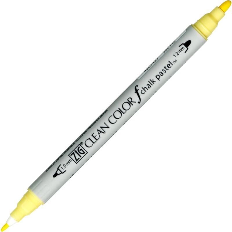 Zig Clean Color F Chalk Pastel Tcs-6500 050 Yellow