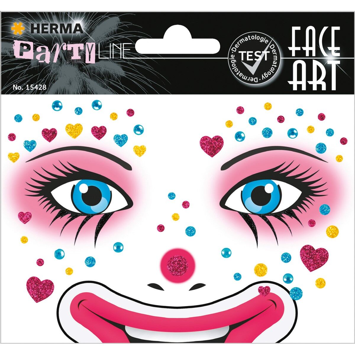 Herma Face Art Decor Yüz Süsleme Etiketi Palyaço