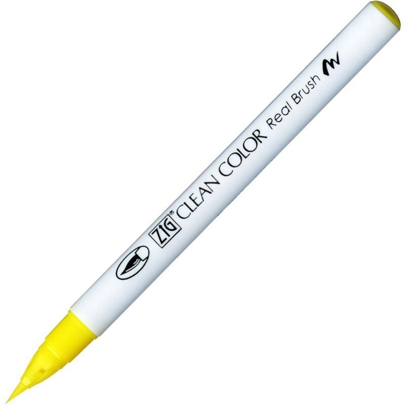 Zig Clean Color Real Brush Rb-6000At 051 Lemon Yellow