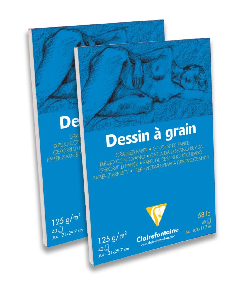 Clairefontaine Dessagraın Çizim Blok A4 125 Gr 40 Yp Üst Yapışkan