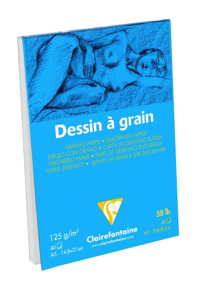 Clairefontaine Dessagraın Çizim Blok A5 125 Gr 40 Yp Üst Yapışkan
