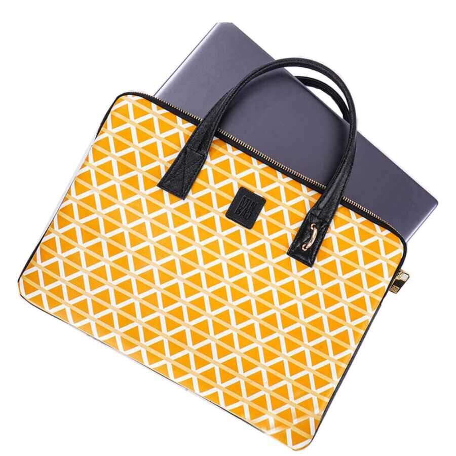 Minbag Marin Laptop Çantası 13'' Hardal Sarısı