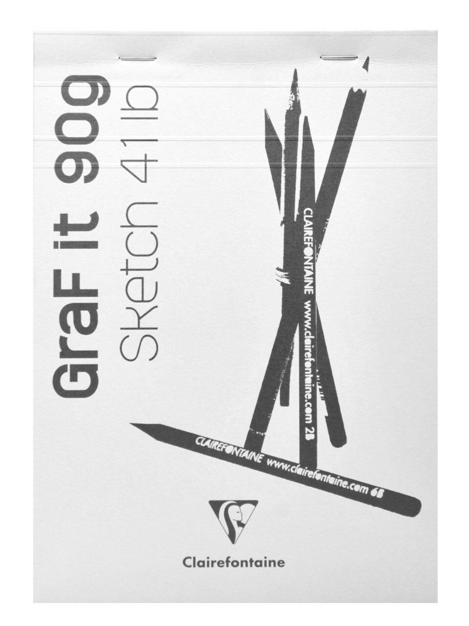 Clairefontaine Grafit Blanc Çizim Blok A6 90 Gr 80 Yp Üst Yapışkan