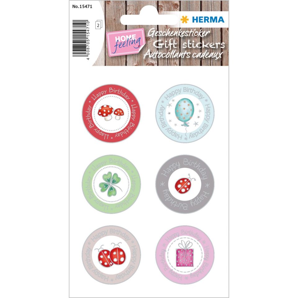 Herma Etiket Hediyeler İçin Teşekkürler Altın