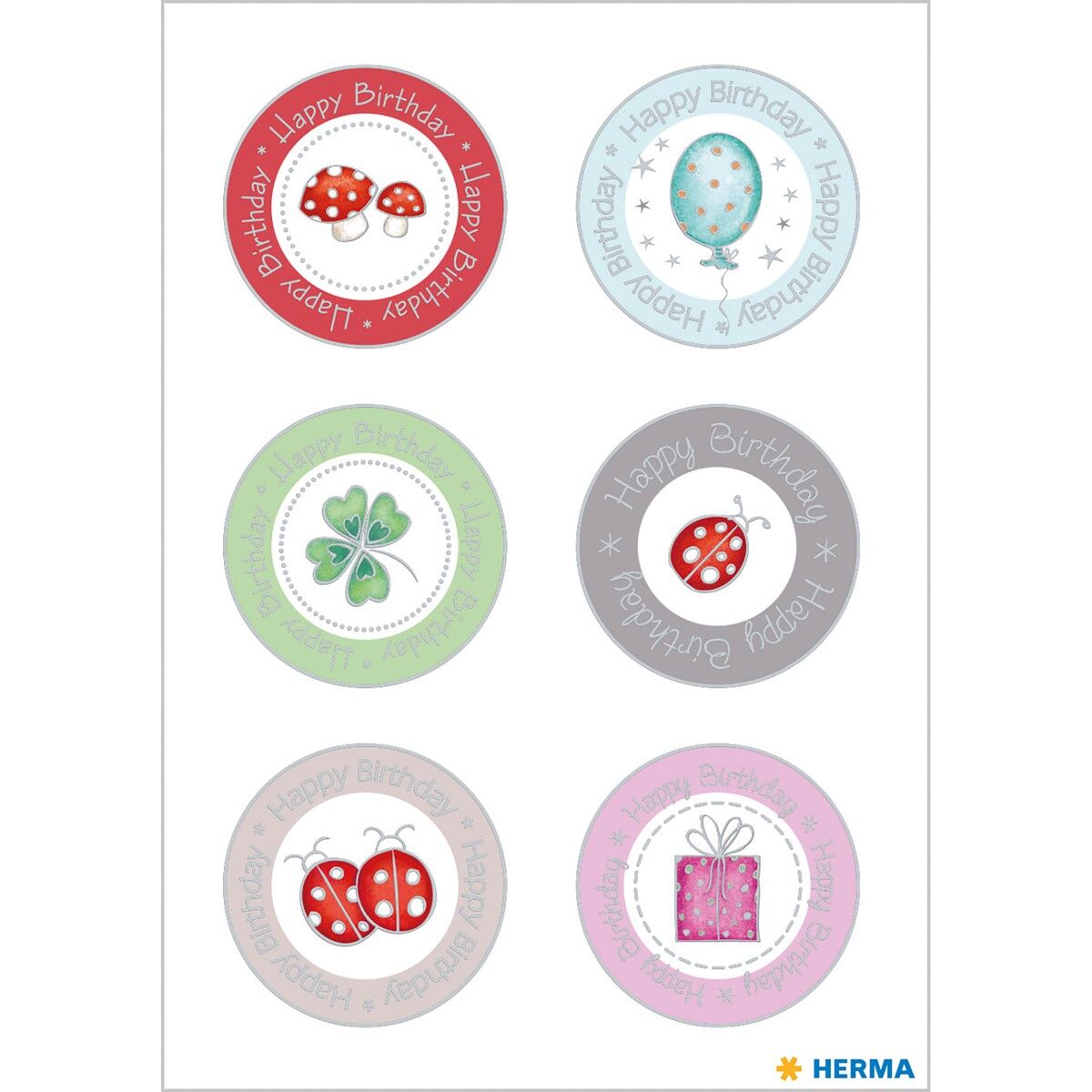 Herma Etiket Hediyeler İçin Teşekkürler Altın