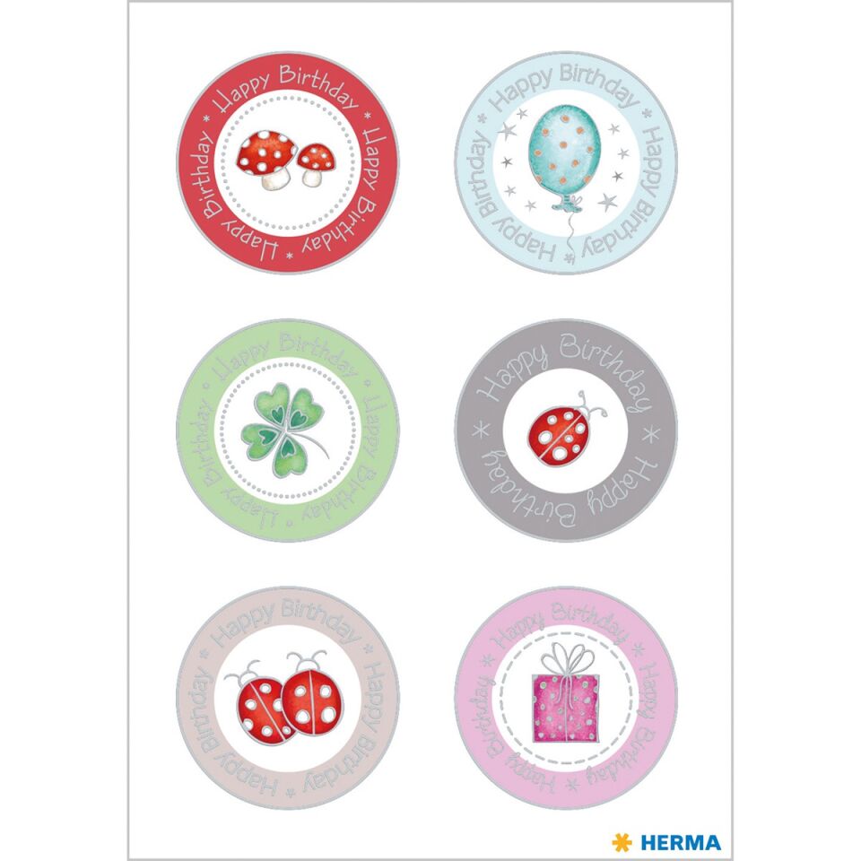 Herma Etiket Hediyeler İçin Teşekkürler Altın