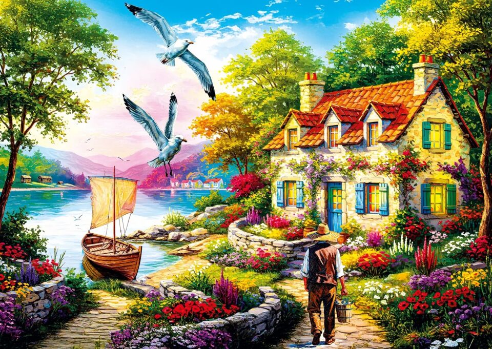 Ks Games Puzzle 500 An Old Tale By The Lake