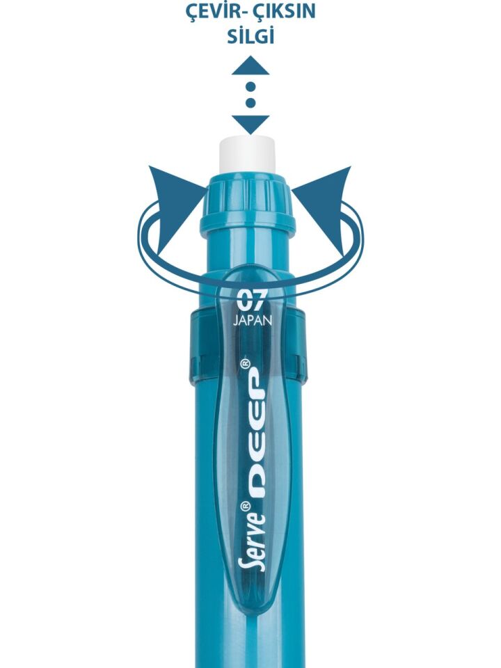 Serve Deep Mekanik Kurşun Kalem 07 Mm Ocean Blue