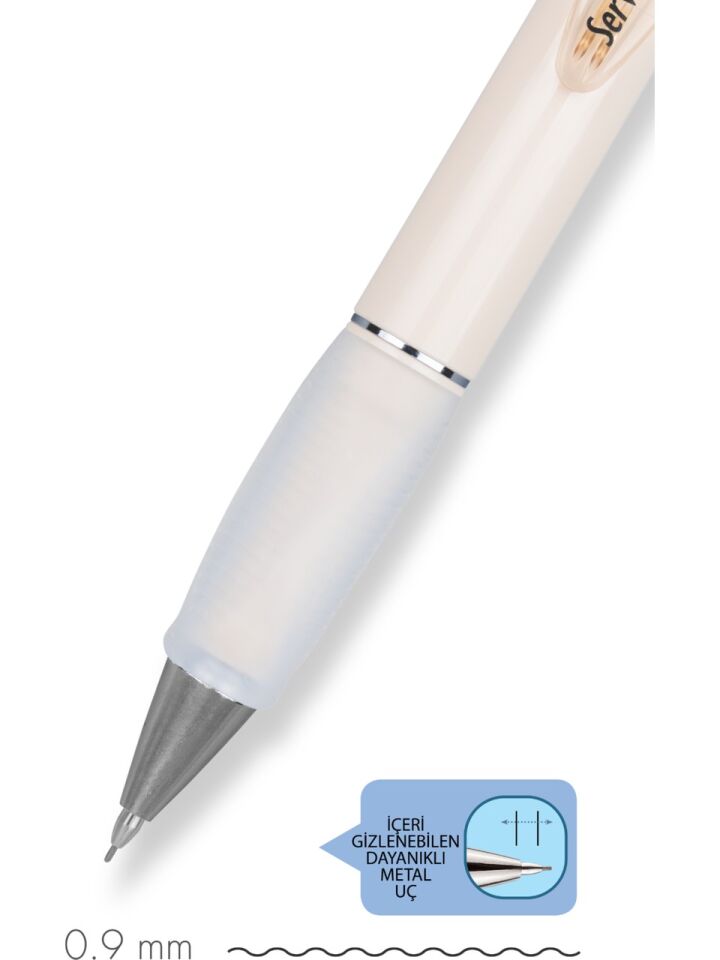 Serve Deep Mekanik Kurşun Kalem 09 Mm Fildişi