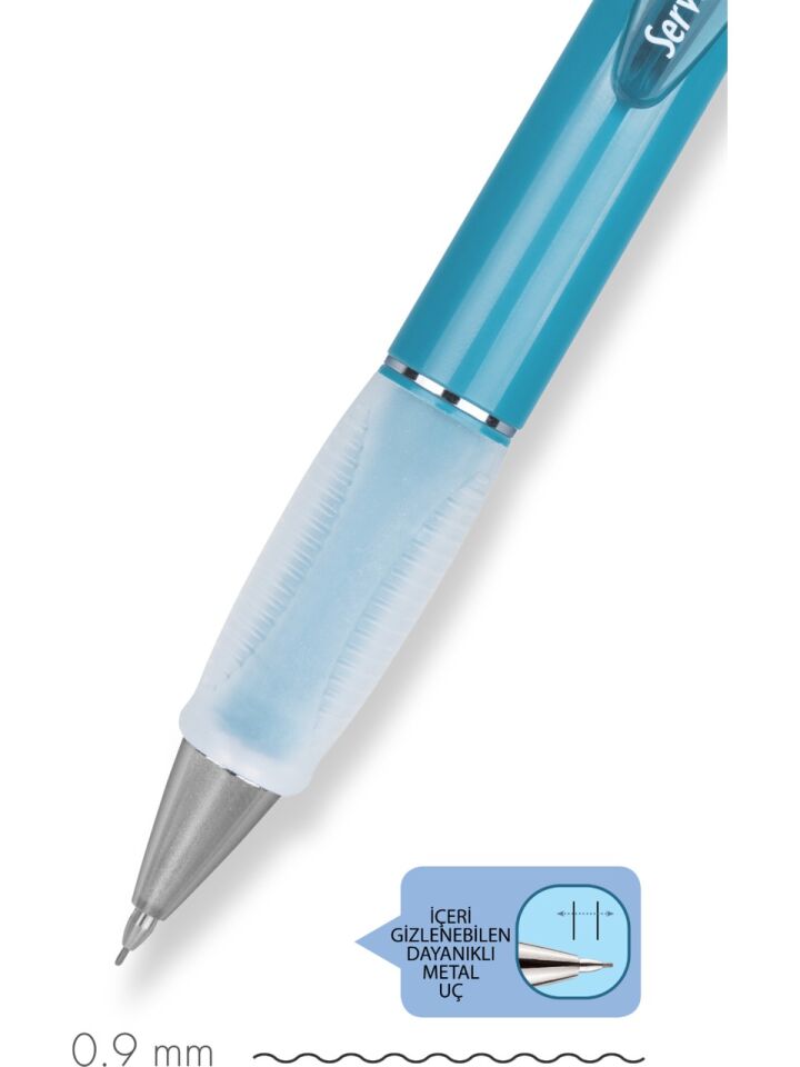 Serve Deep Mekanik Kurşun Kalem 09 Mm Okyanus Mavi