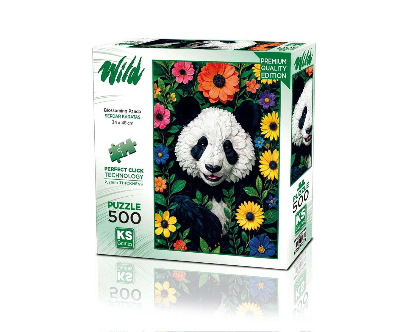Ks Games Puzzle 500 Blossoming Panda