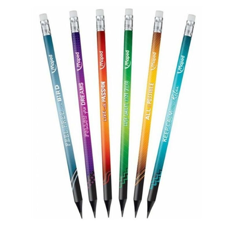 Maped Black Peps Energy Silgili Kurşun Kalem