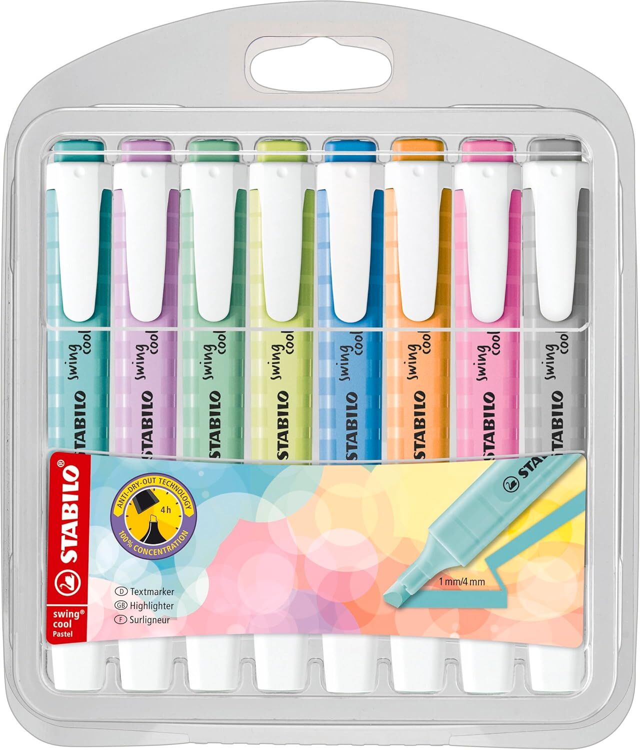 Stabilo Swing Cool Pastel 8 Li Paket