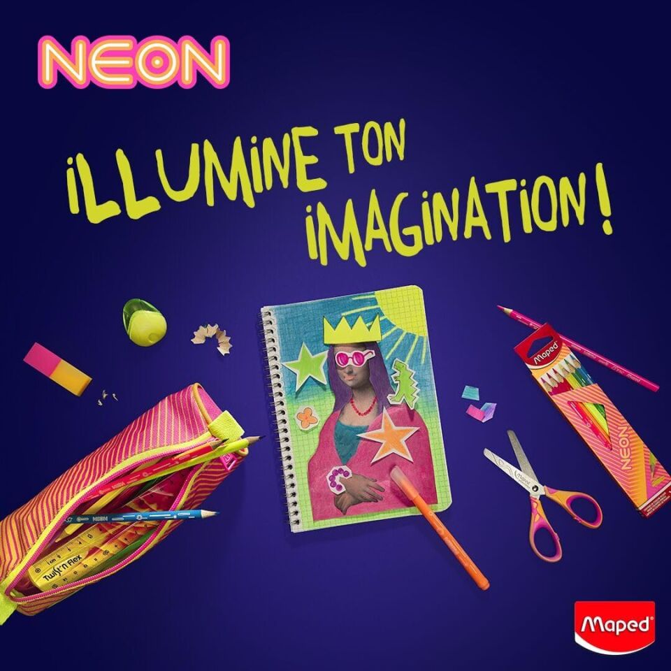 Maped Black Peps Neon Fsc Silgili Kurşun Kalem