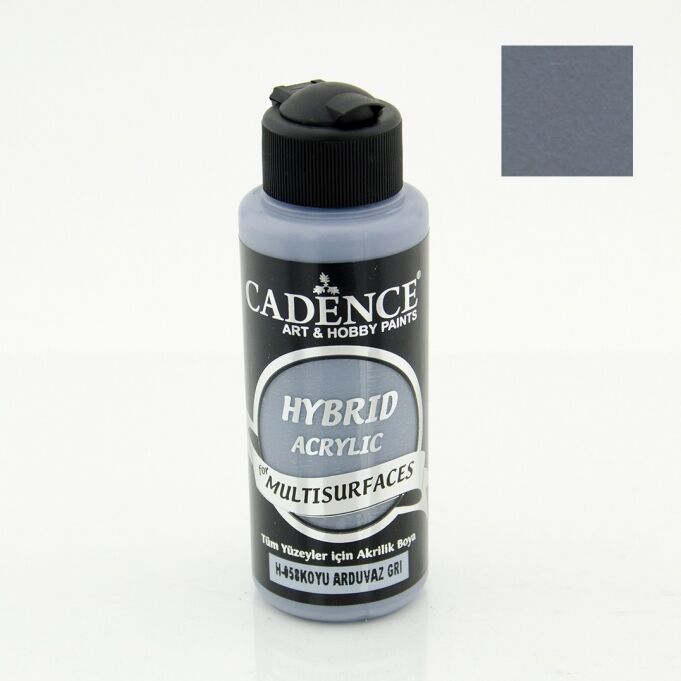 Cadence Hybrid Akrilik Multisurfaces H-058 Koyu Arduvaz Gri 120 Ml