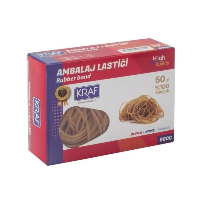 Kraf Ambalaj Lastiği %100 Kauçuk 50 G 960G