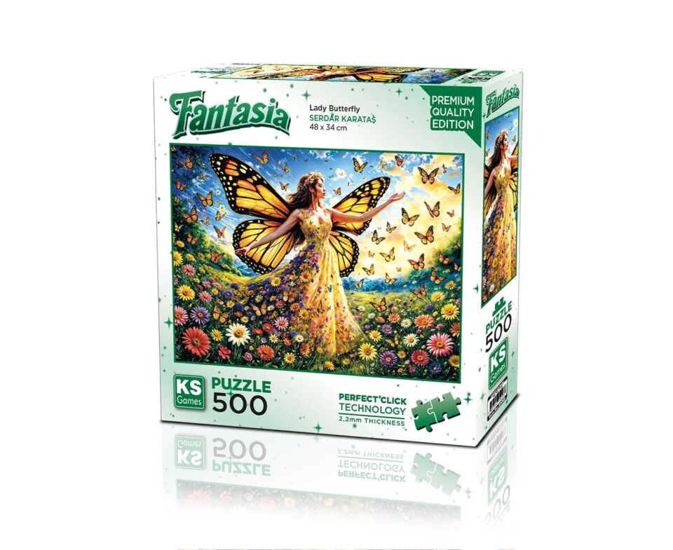 Ks Games Puzzle 500 Lady Butterfly
