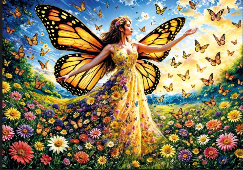 Ks Games Puzzle 500 Lady Butterfly