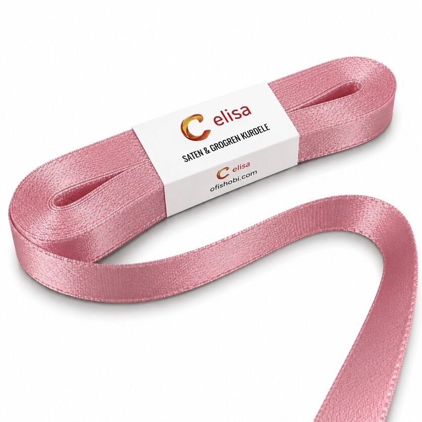 Elif No 5 Saten Kurdela 2 Cm 10 Mt Pembe