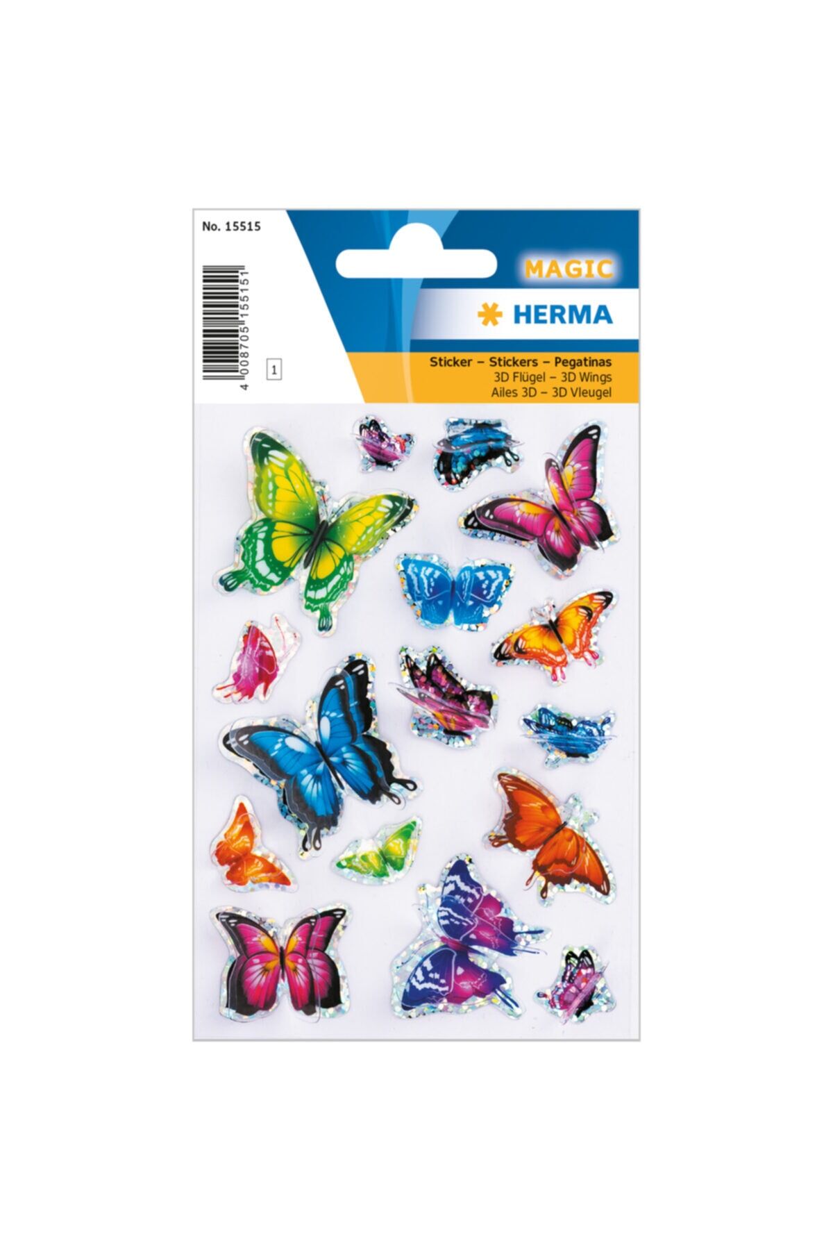 Herma Magic Etiket 3D Kelebekler