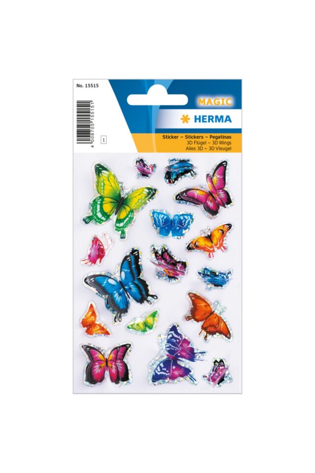 Herma Magic Etiket 3D Kelebekler