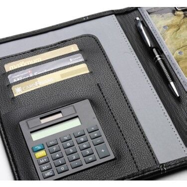 Önder Newyork A5 Çanta Hesap Makineli Lüx Suni Deri Sekreterlik Siyah