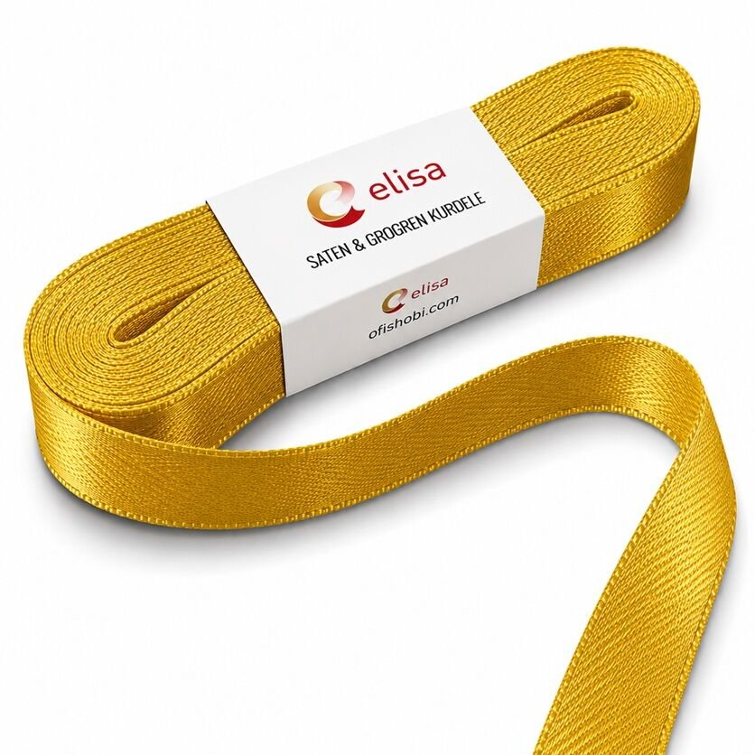 Elif No 5 Saten Kurdela 2 Cm 10 Mt Sarı