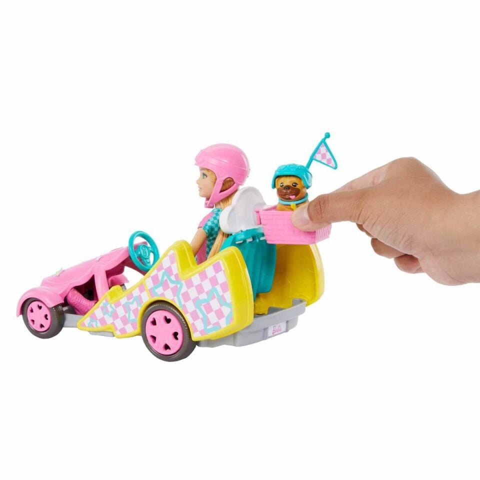 Barbie Stacie Go-Kart Yapıyor Oyun Seti