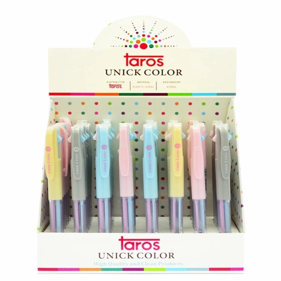 Taros Unick Color Cream Renk Tükenmez Kalem