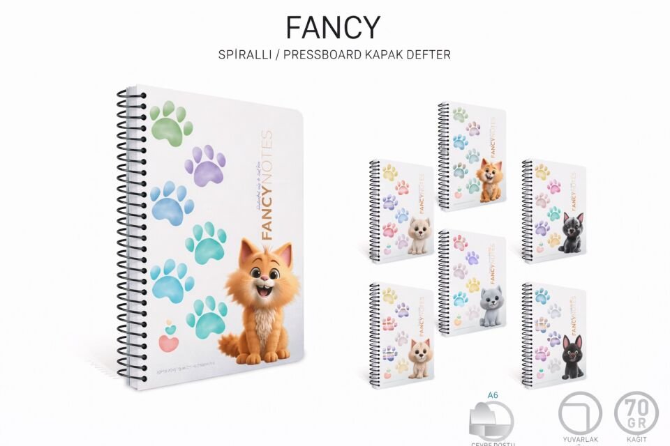 Gıpta Capybara Plan Spiralli Sert Kapak Defter A5 120 Yaprak Planner