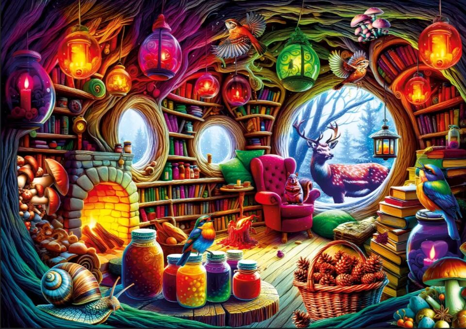 Ks Games Puzzle 1000 Mystical House İn The Forest