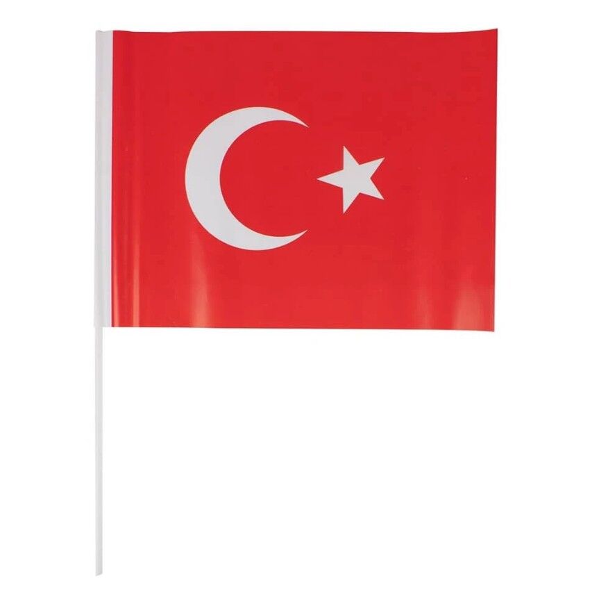 Sopalı Bayrak Kağıt Tekli
