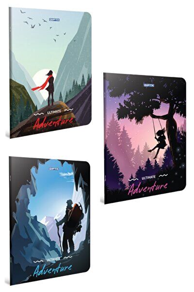 Gıpta Adventure Sp Karton Kp Defter 17x24 80 Yp Çizgili