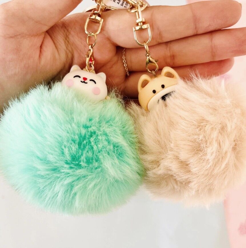 Gıpta Anahtarlık Pump Cats Pompom