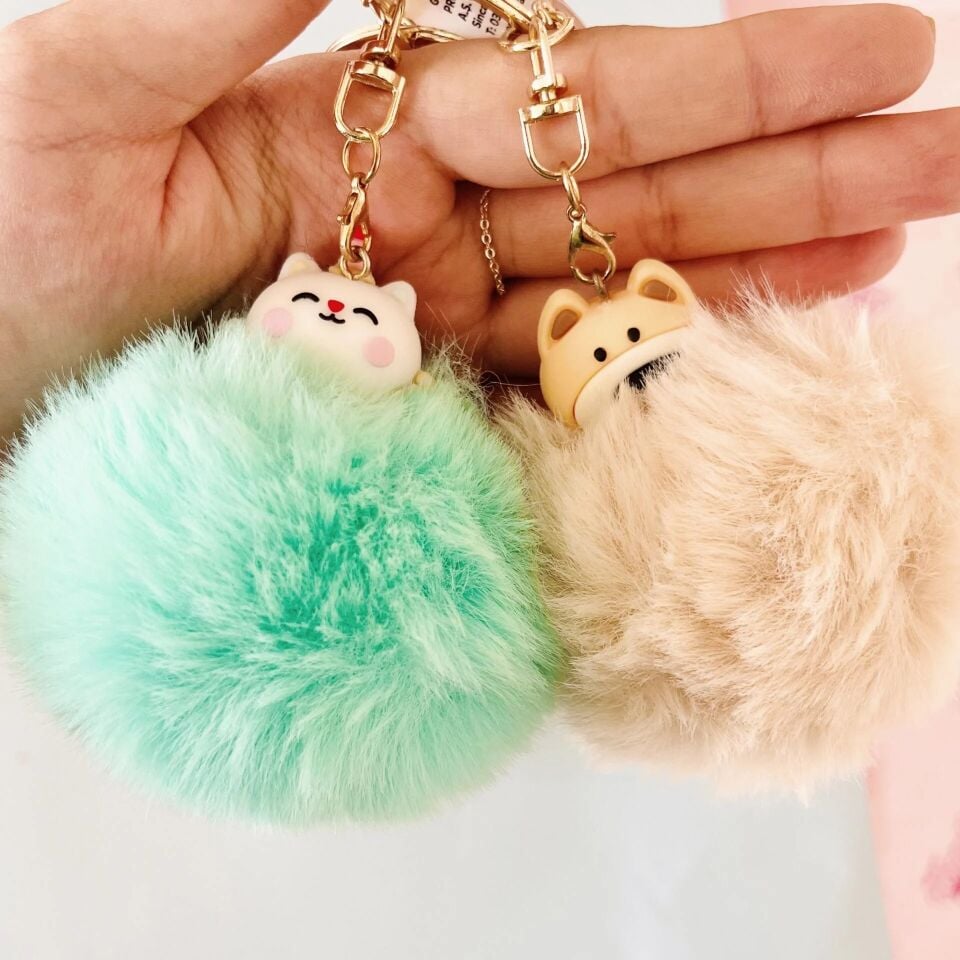 Gıpta Anahtarlık Pump Cats Pompom