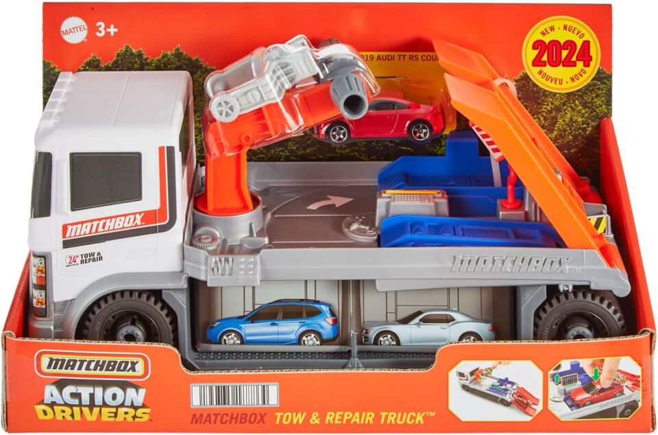 Mtl Matchbox Aksiyon Sürücüleri Çekici ve Tamir Kamyonu