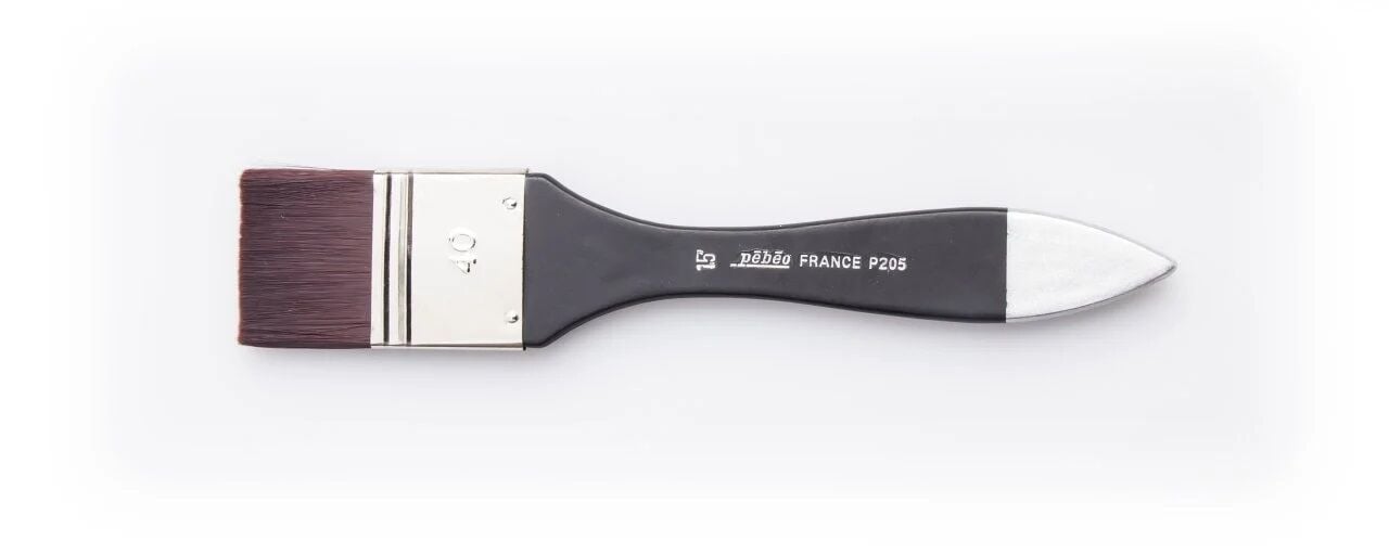 Pebeo Fırça No:1,5 Siyah Sentetik Yassı Geniş Zemin Fırçası İptl