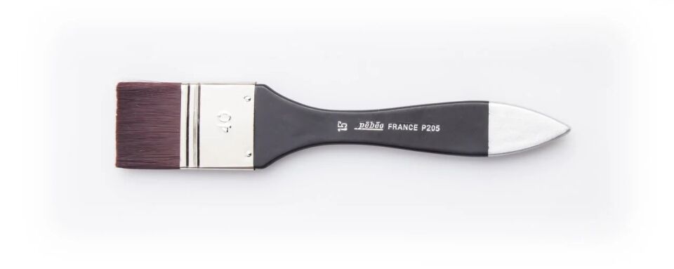 Pebeo Fırça No:1,5 Siyah Sentetik Yassı Geniş Zemin Fırçası İptl