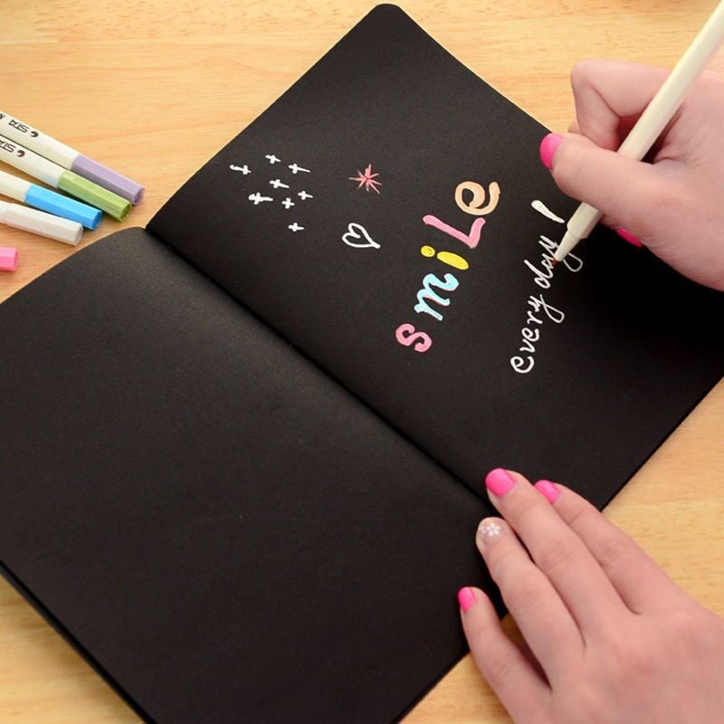 Taros Unick Color A4 Siyah Sayfalı Defter
