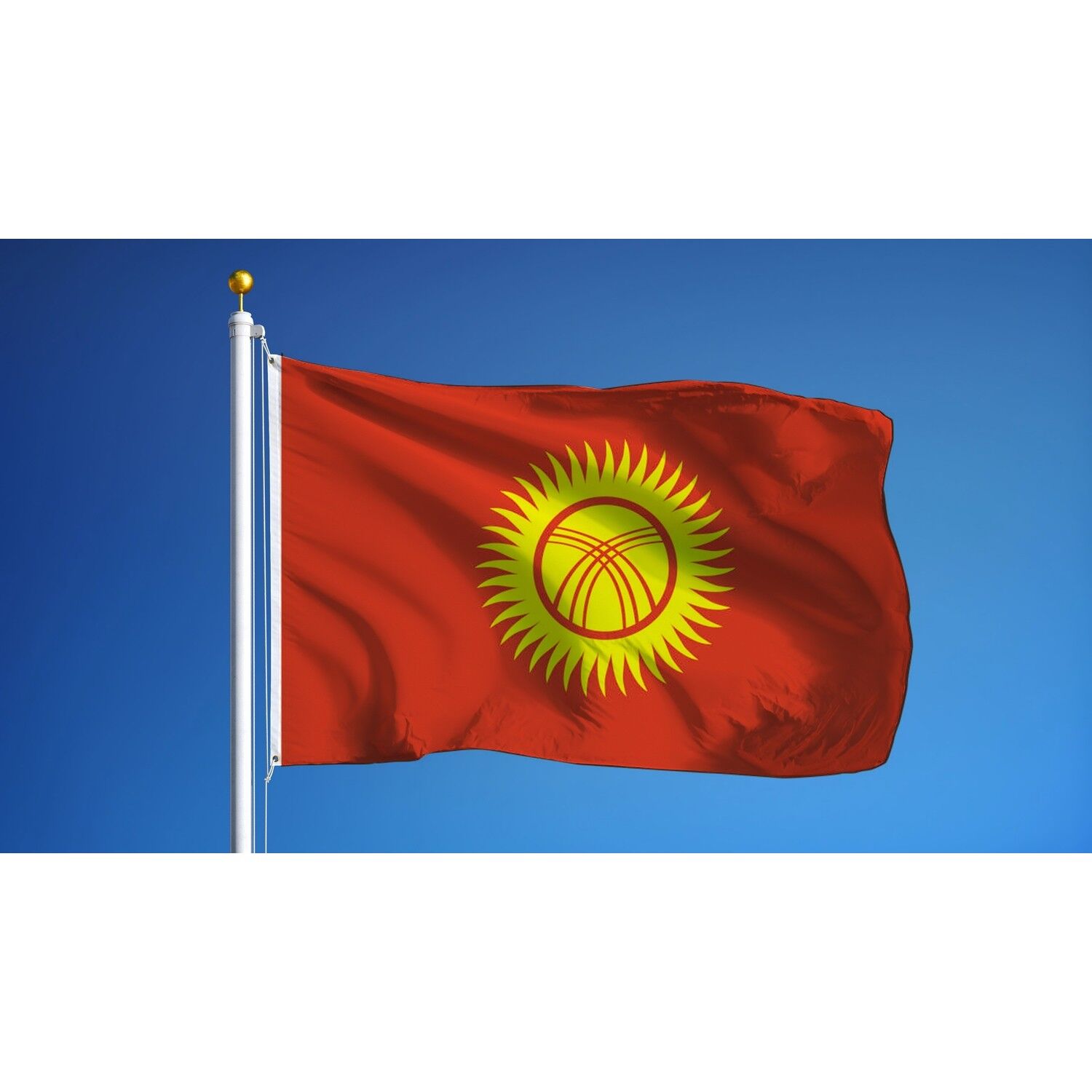 Buket 100x150 Cm Kırgızistan Bayrağı