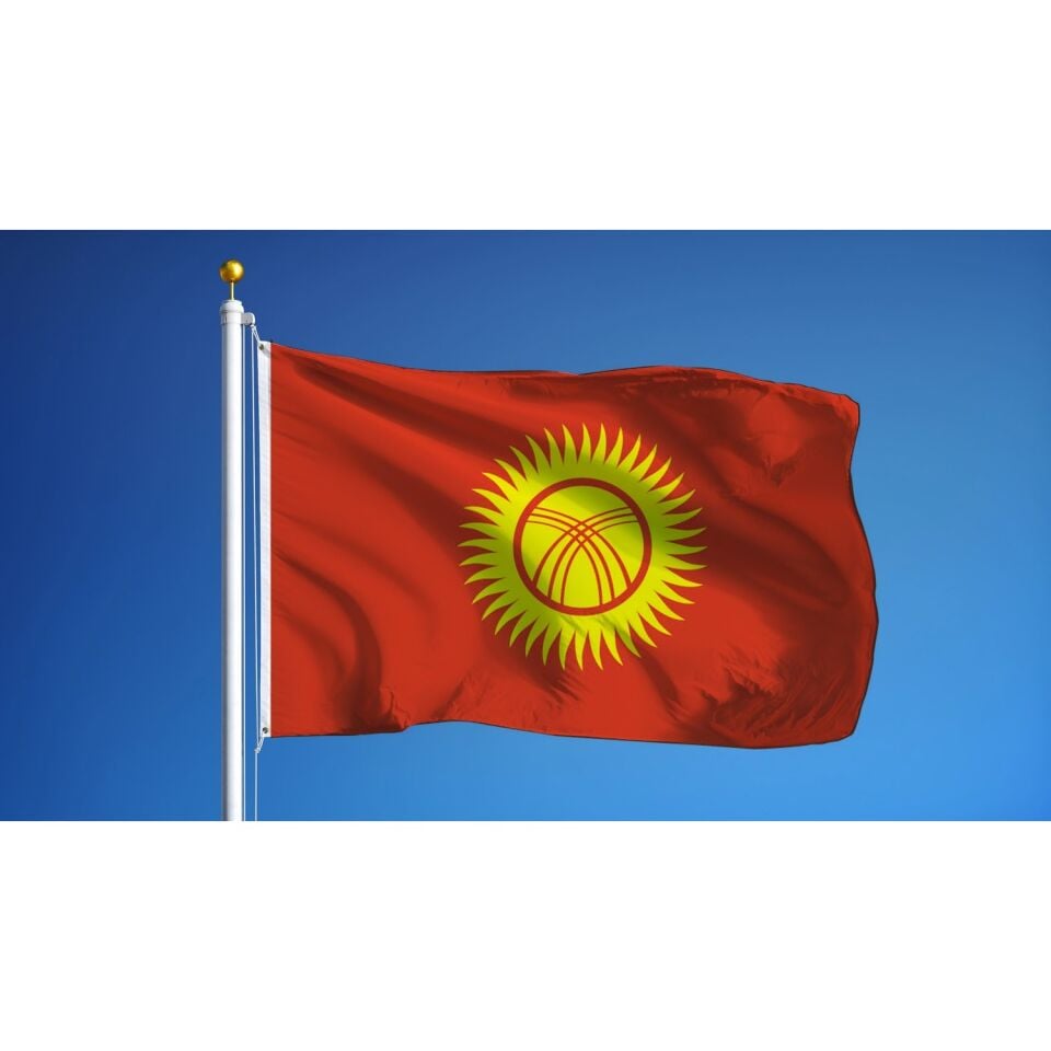 Buket 100x150 Cm Kırgızistan Bayrağı