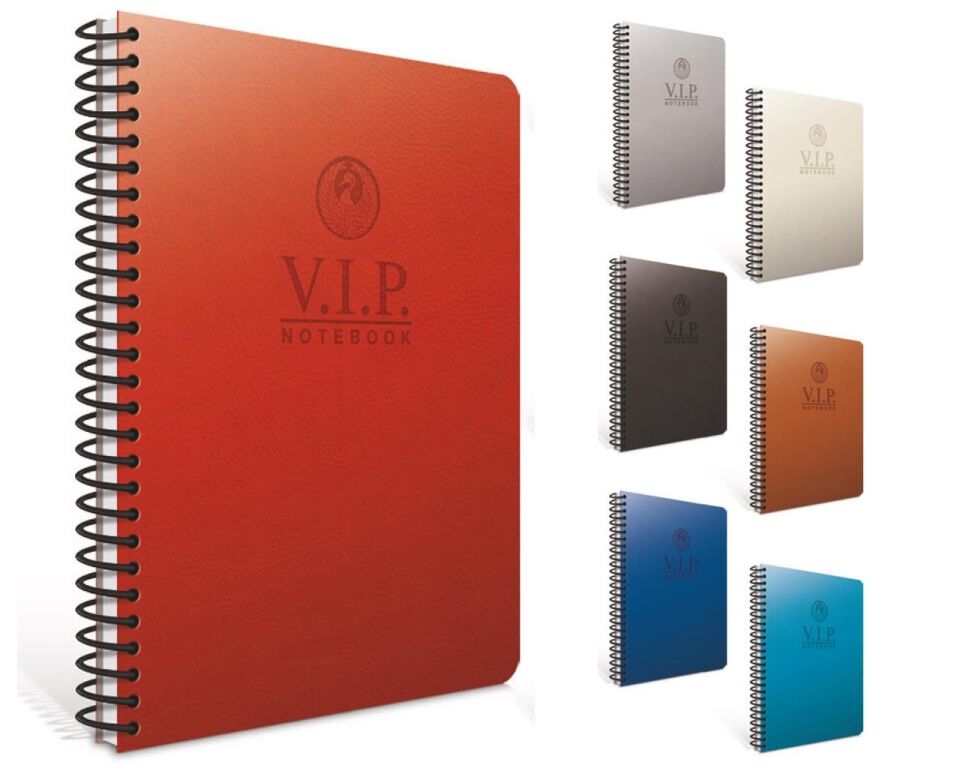 Gıpta Vip Spiralli Deri Kapak Defter A4 140 Yaprak Çizgili
