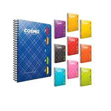 Gıpta Cosmo Spiralli 5 Seperatörlü Pp Kapak Defter 17x24 150 Yaprak Kareli