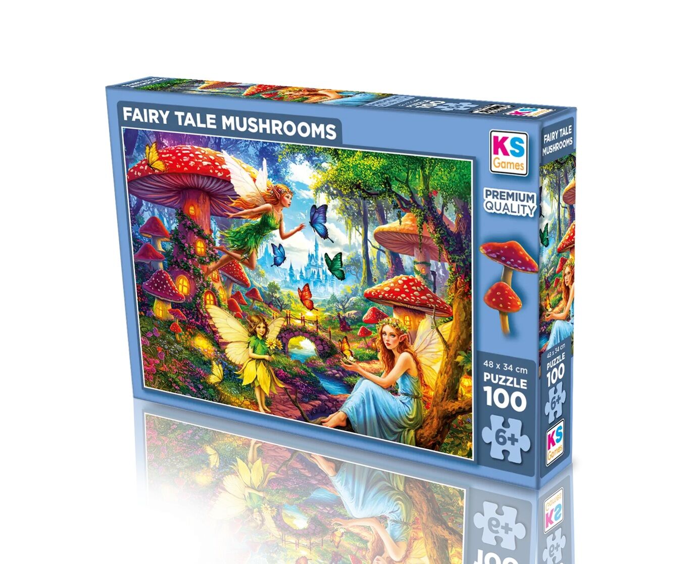 Ks Games Faıry Tale Mushrooms 100 Parça Puzzle