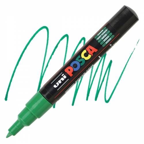 Uni Posca 0.7 Su Bazlı Poster Markörü Yeşil