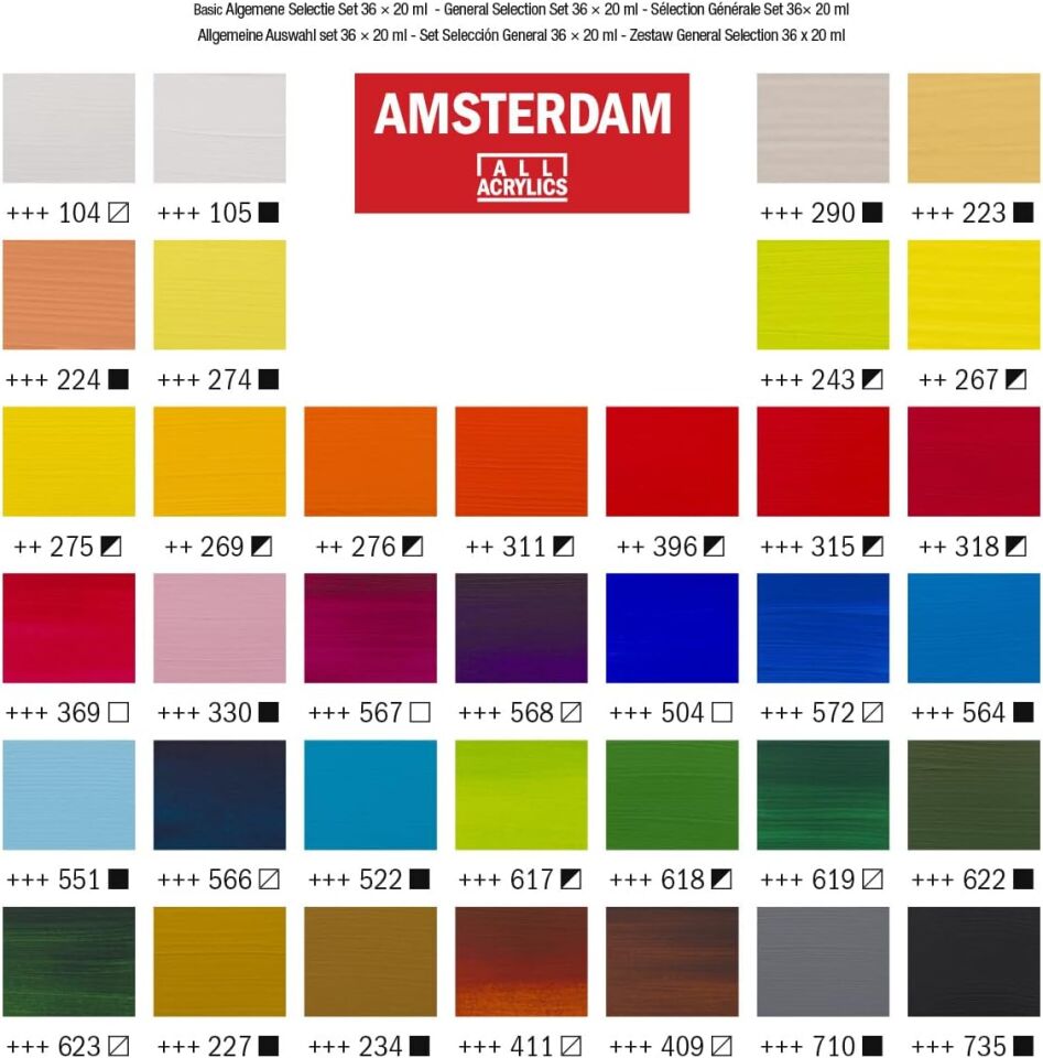 Amsterdam Akrilik Boya Seti 36x20 Ml