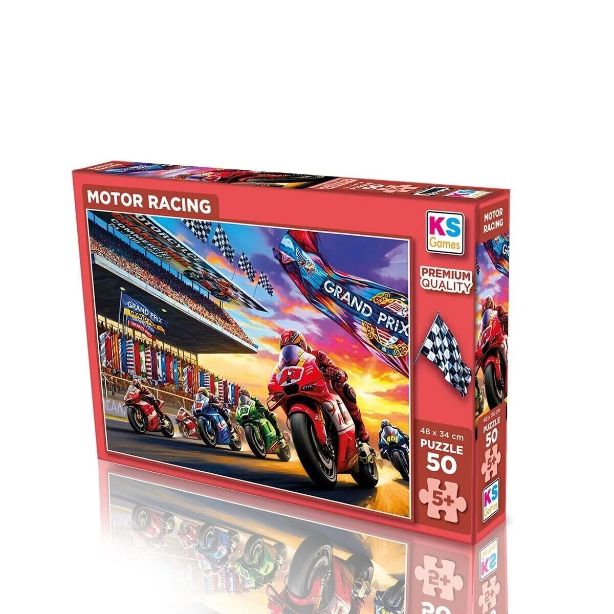 Ks Games Motor Racing 50 Parça Puzzle